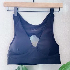 White Fox Boutique Black Sports Bra